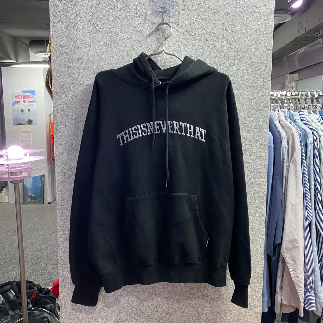 디스이즈네버댓 아치로고 블랙 후드티 B4087 상품이미지2