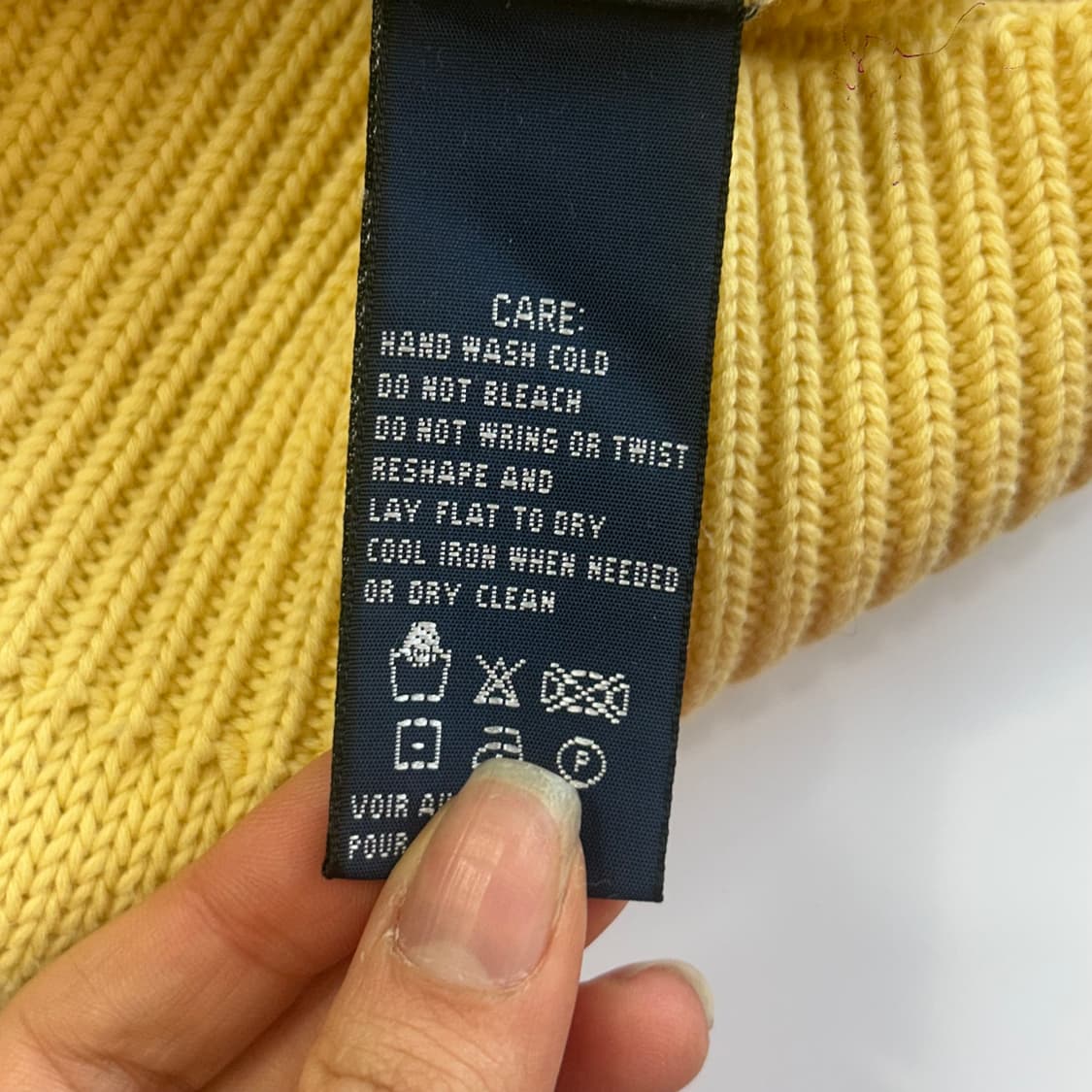 Polo 폴로 블루 포니 옐로우 브이넥 니트 상품이미지6