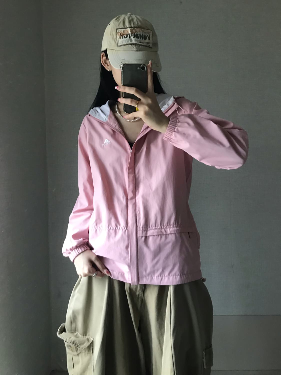 아디다스 90s 연핑크 바람막이 상품이미지1