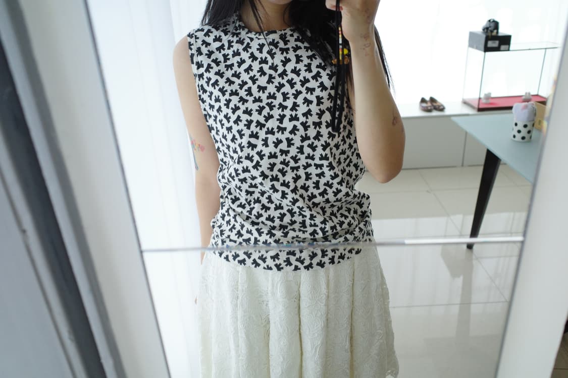 Ribbon sleeveless 상품이미지1