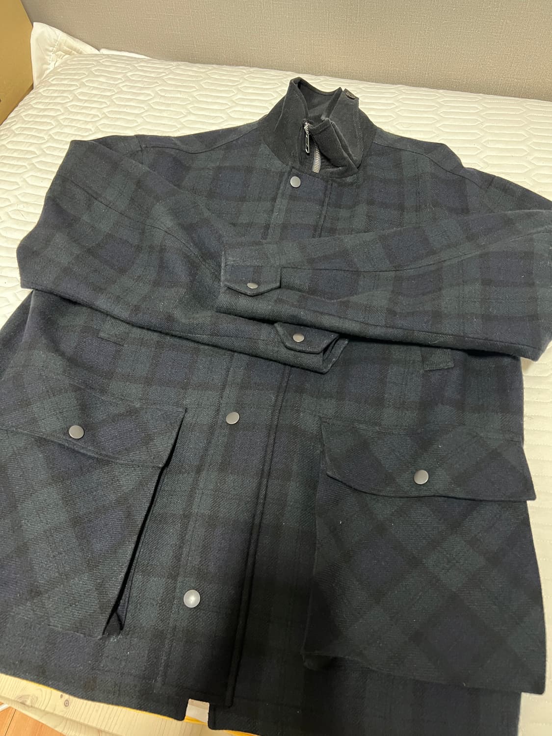 아워셀브스 24fw 체크 울 카코트 1사이즈 판매 상품이미지3