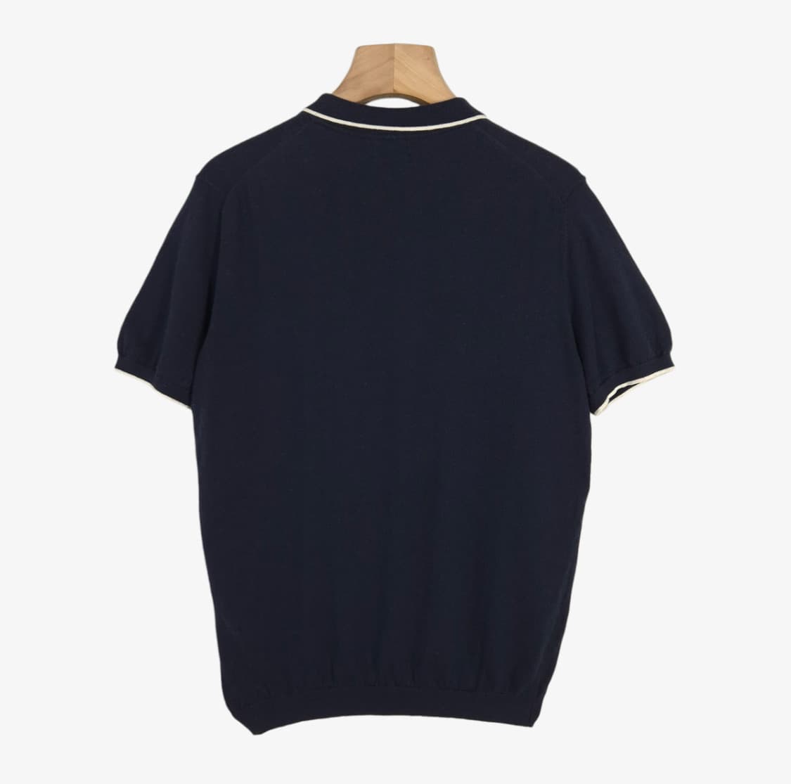 (100-105) 마시모두띠 반팔 니트 카라 네이비 상품이미지2