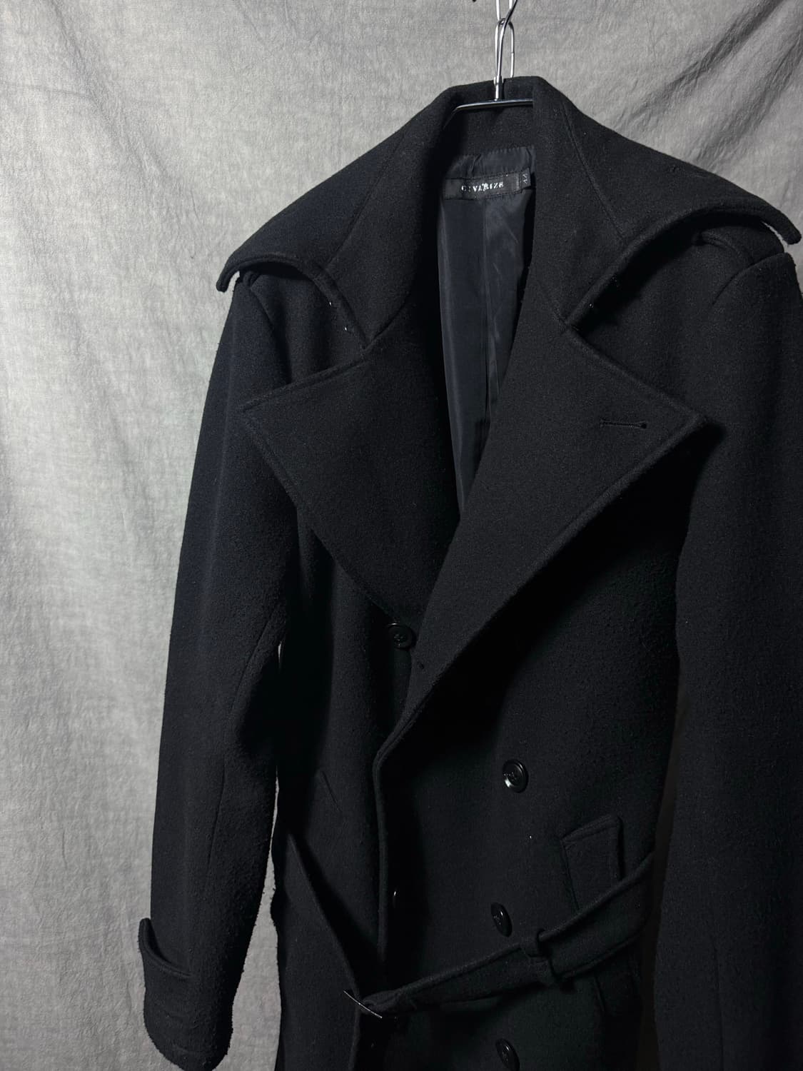 CIVARIZE Wool Long Belted Trench Coat 상품이미지4