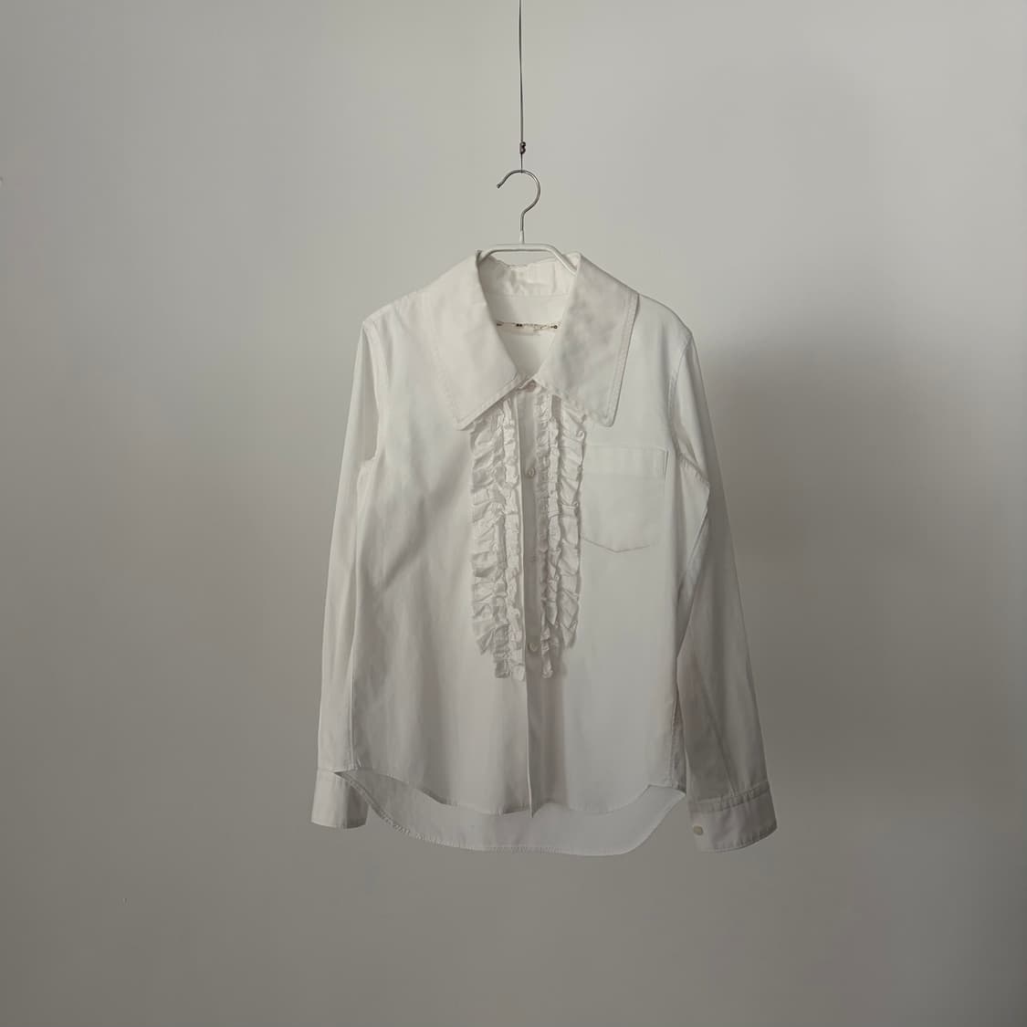 Frill Big Collar Blouse 상품이미지1
