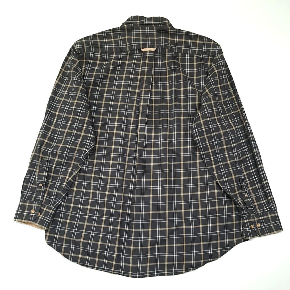 CL408 XL 바버 00s 코튼 클래식 타탄체크 다크브라운 셔츠 남방 상품이미지7