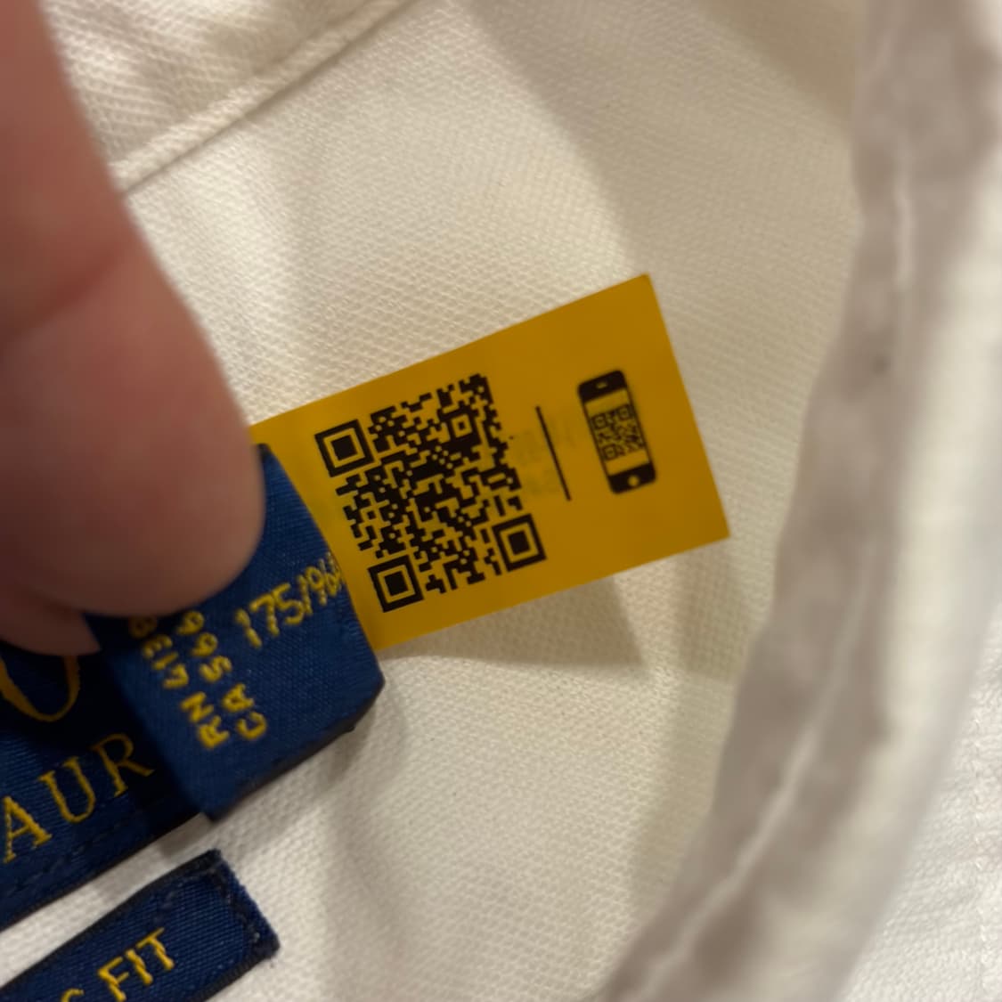 [M] 폴로 랄프로렌 신형 큐알 화이트 셔츠 남방 D451 상품이미지6