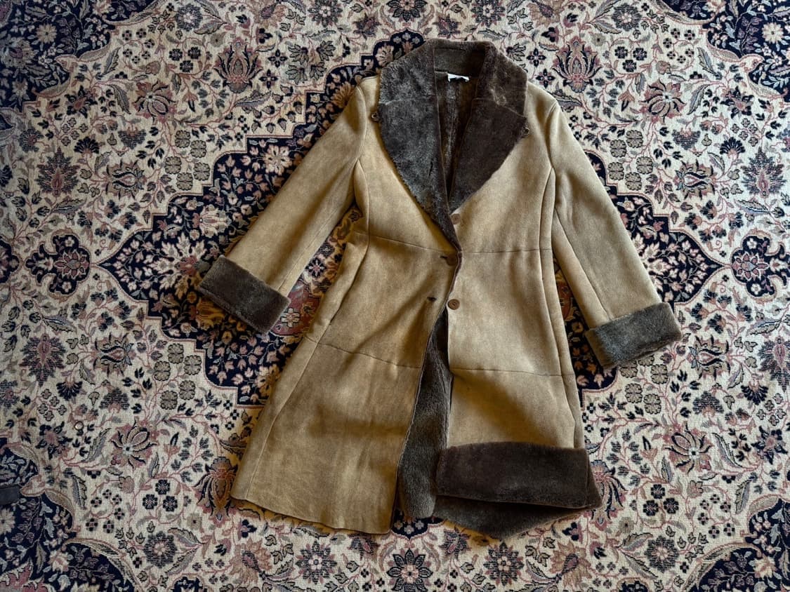 아르마니 꼴레지오니 스웨이드 시어링 레더 코트 55~66 상품이미지2