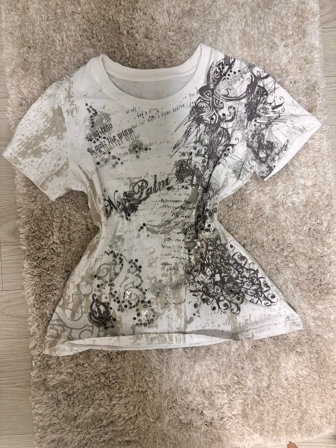 y2k punk short sleeve gyaru 상품이미지1
