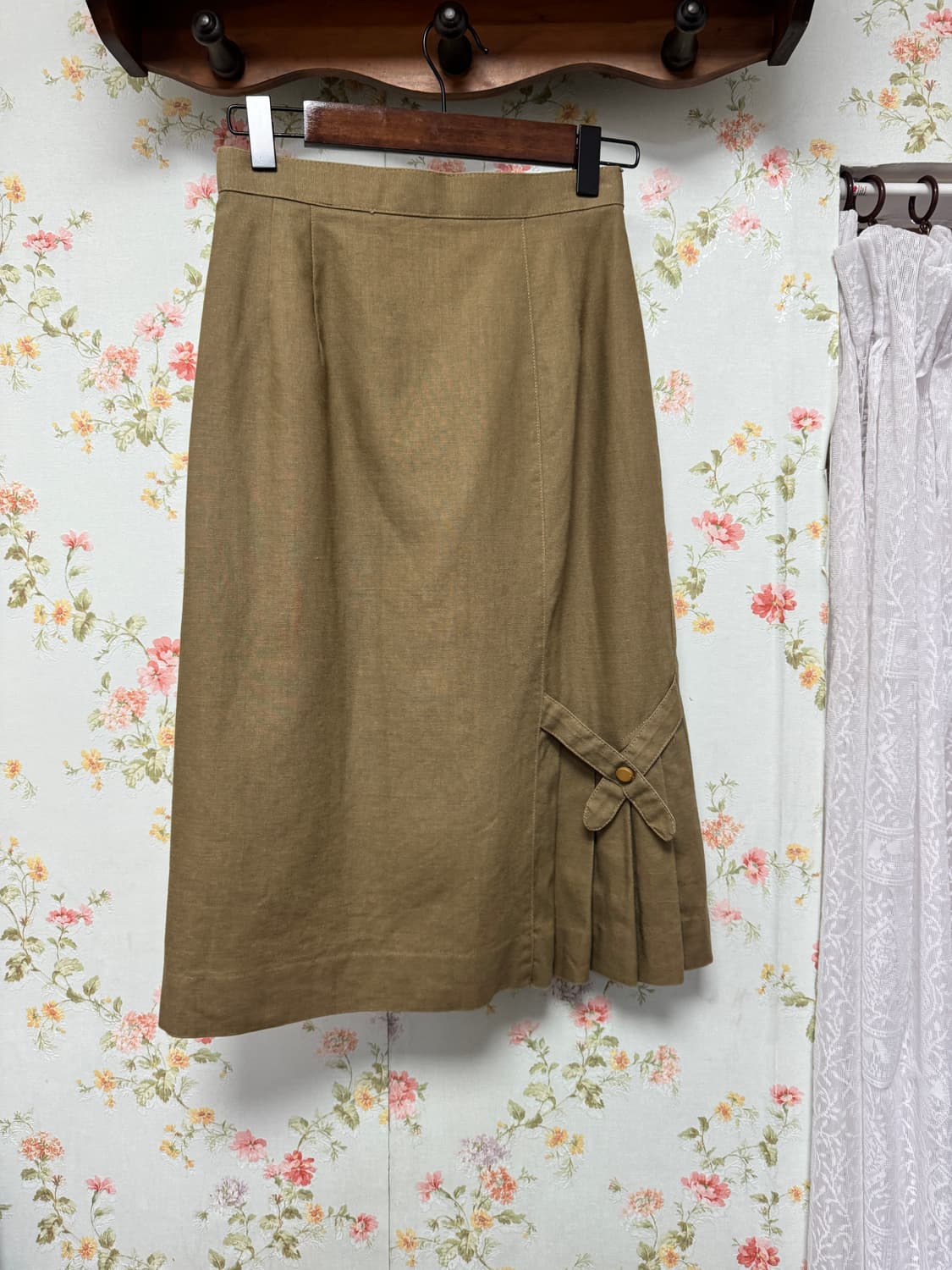 원지퍼 미디 스커트 상품이미지2