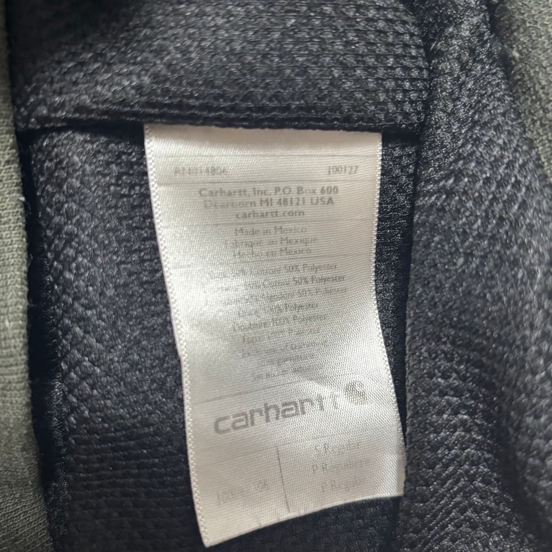 S 칼하트 카키 후드집업 상품이미지5