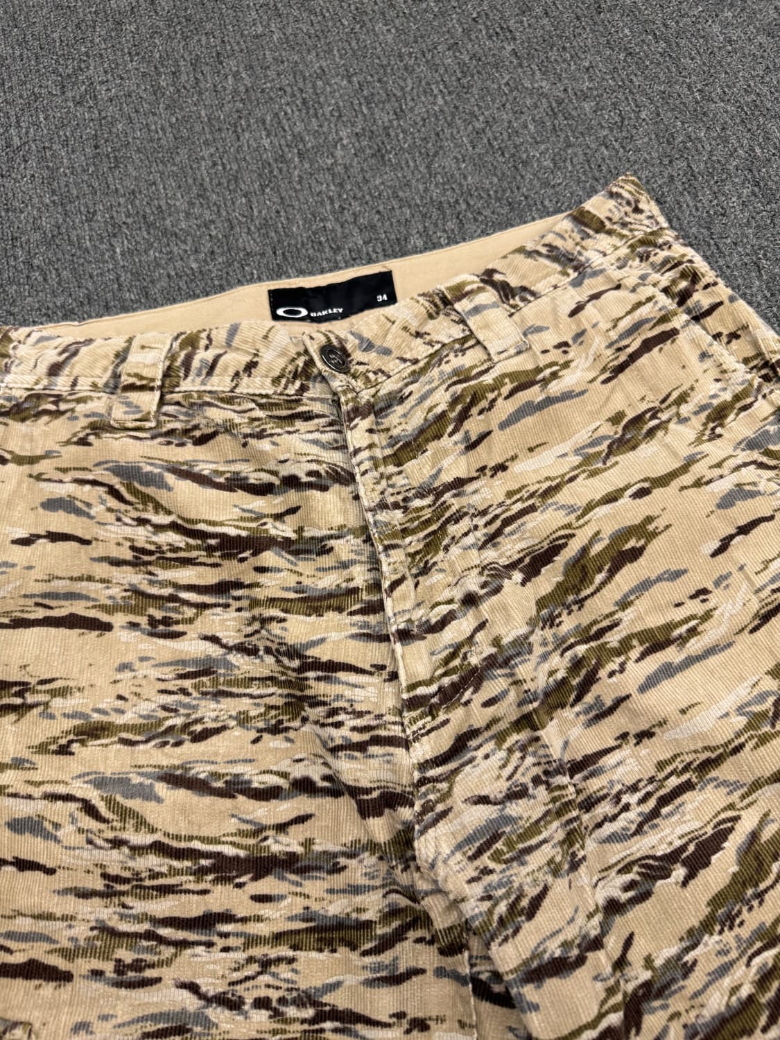 34)오클리 빈티지 카모패턴 코듀로이 카고팬츠 상품이미지4