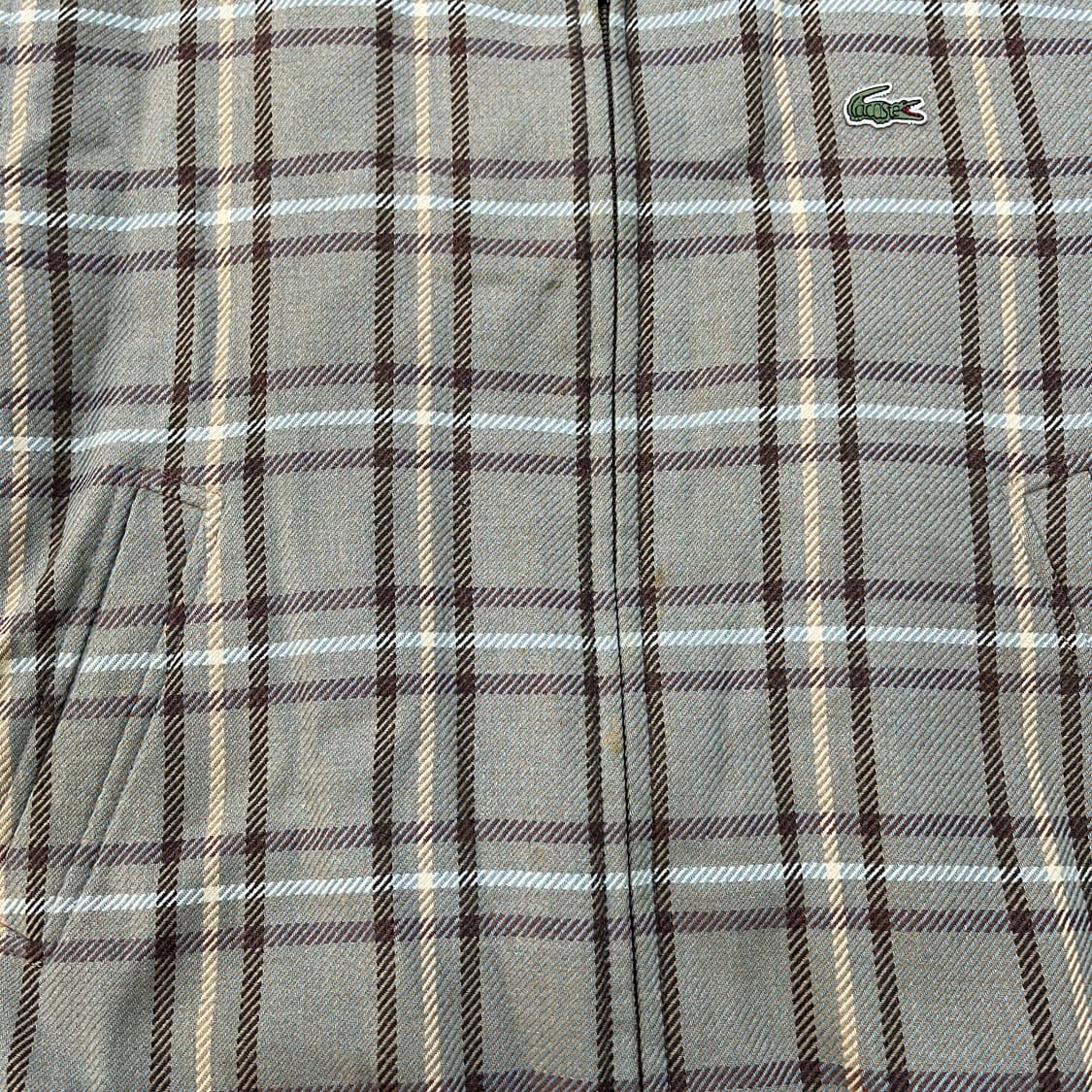 100 라코스테 체크 블루종 자켓 0310M 상품이미지5