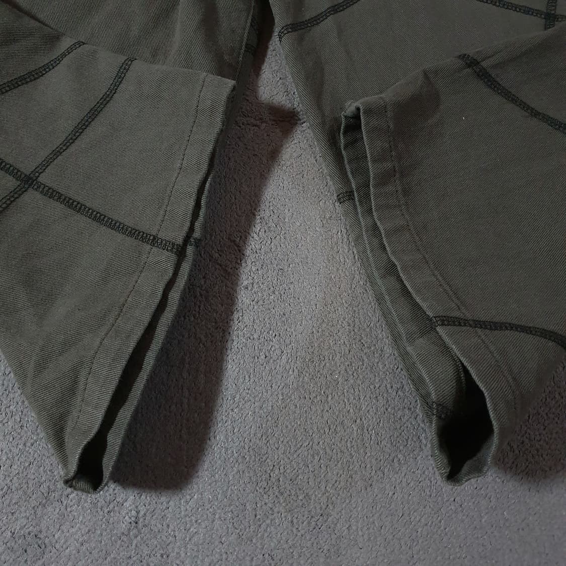 노매뉴얼 S.L 와이드 팬츠 S 차콜 상품이미지5