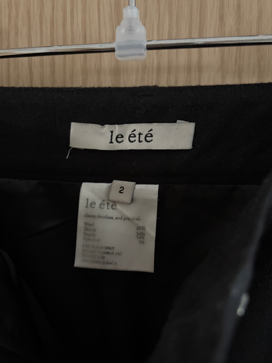 롱스커트 Maxi wool skirt in black 상품이미지4