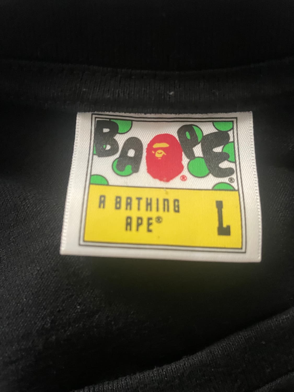 정품)베이프 A BATING APE 반팔 L 상품이미지4