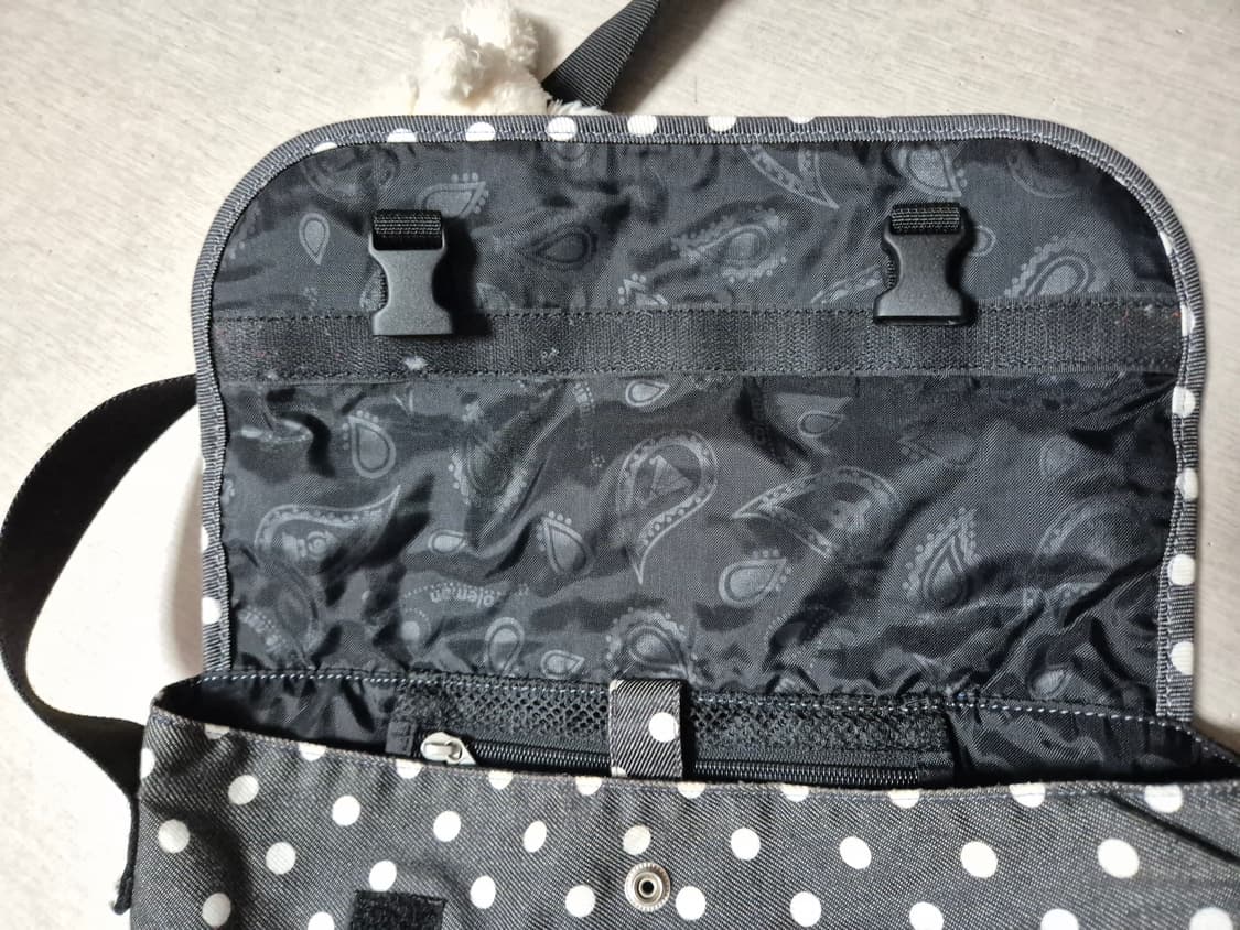 콜맨 땡땡이 도트 데님 크로스백/빈티지 모리걸 00's 상품이미지7