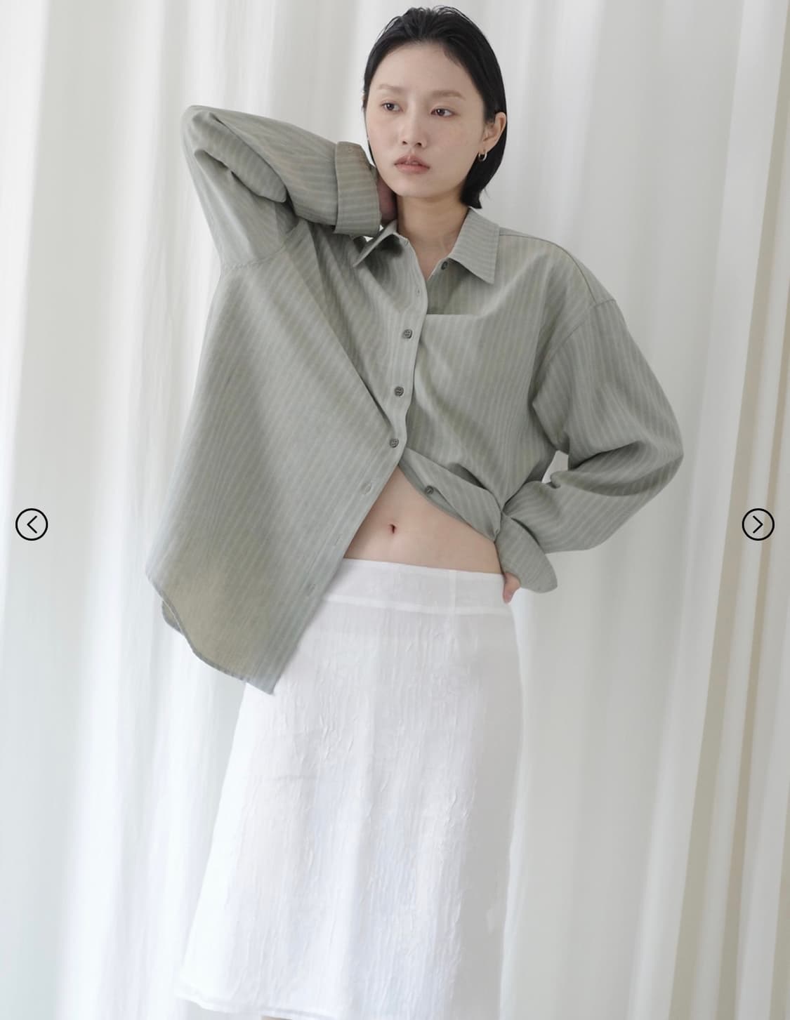 휘 hwi TERRACE SHIRTS(ASH GREE) 상품이미지1