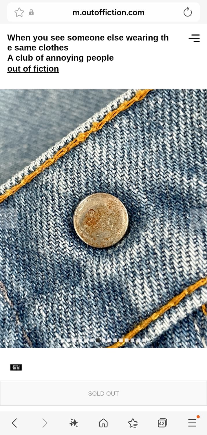 80s Levis 517 Orange Tab USA  Boot cut 상품이미지3