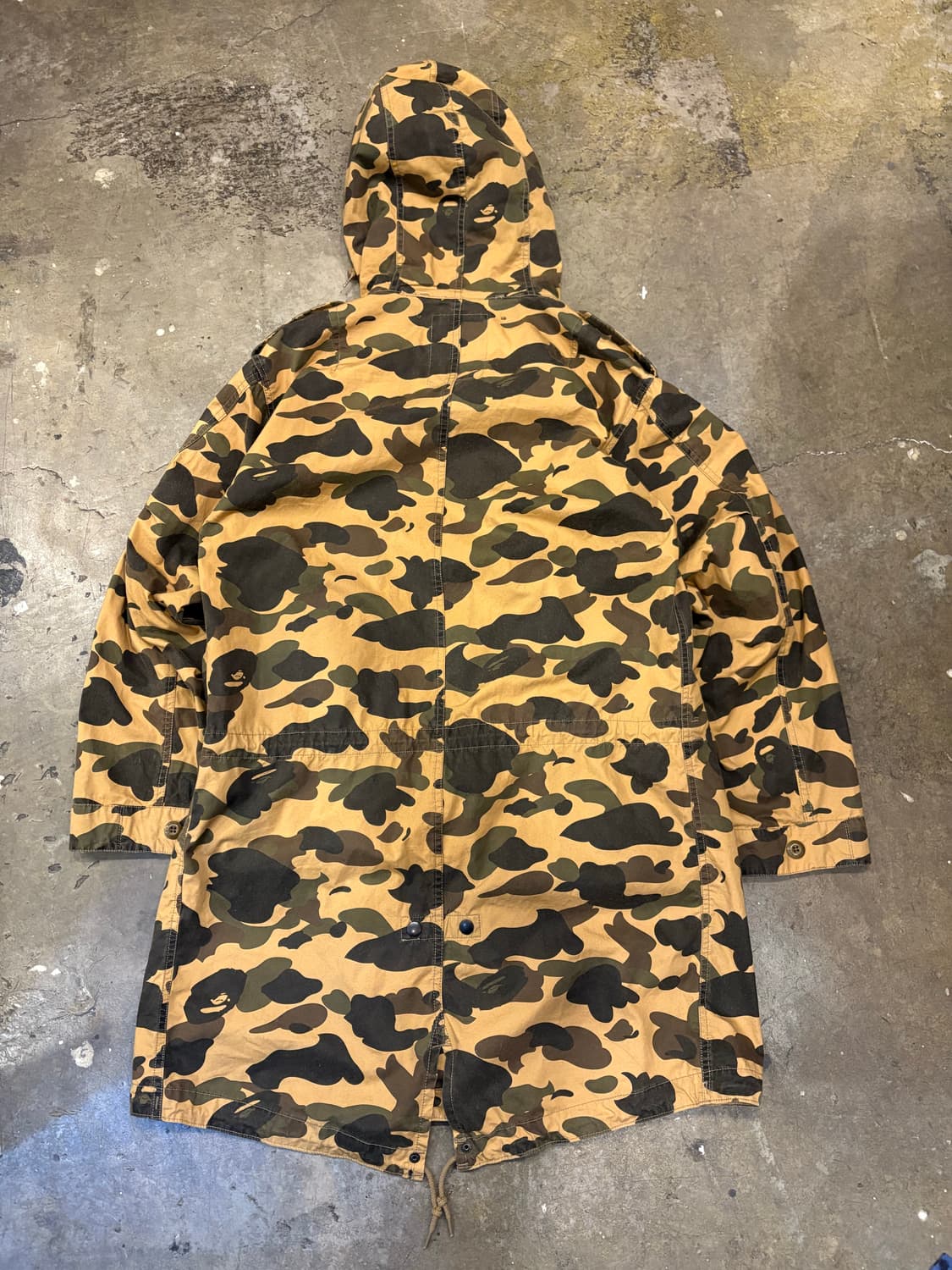 Bape Camouflage Hooded Long Jacket 상품이미지10