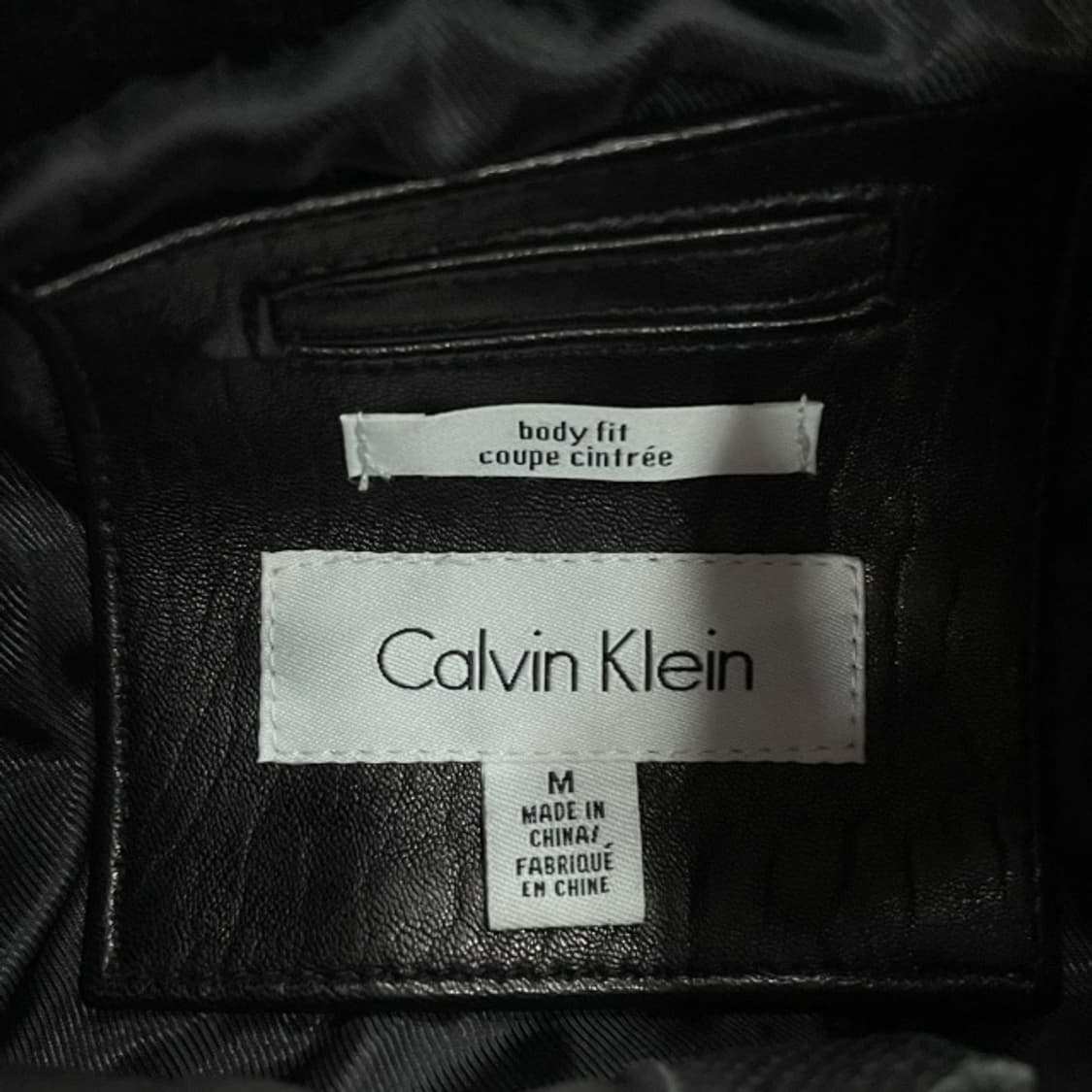 95 캘빈클라인 레더 자켓 상품이미지3