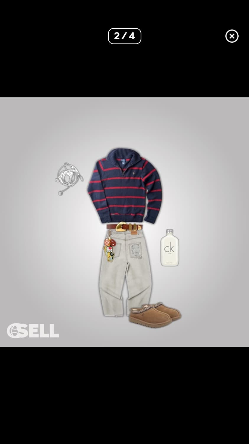 폴로 니트 반집업 상품이미지2