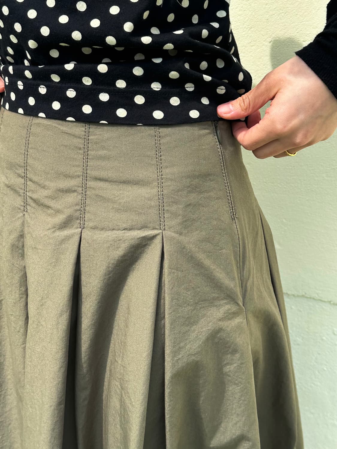 핀턱 플레어 스커트 상품이미지5