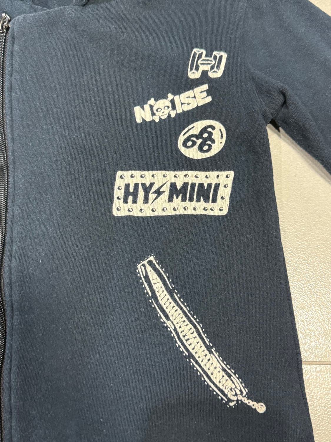 히스테릭 글래머 아카이브 프릴 사선 지퍼 후드 집업 자켓 상품이미지5