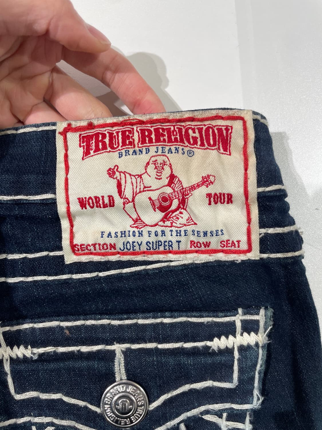 트루 릴리전 조이 슈퍼T 진청 부츠컷 데님 팬츠 상품이미지9