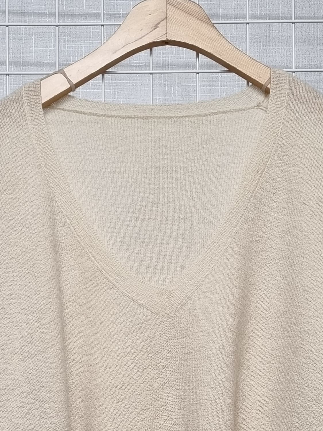 sie 시에 브이넥 모 알파카 니트 상품이미지5