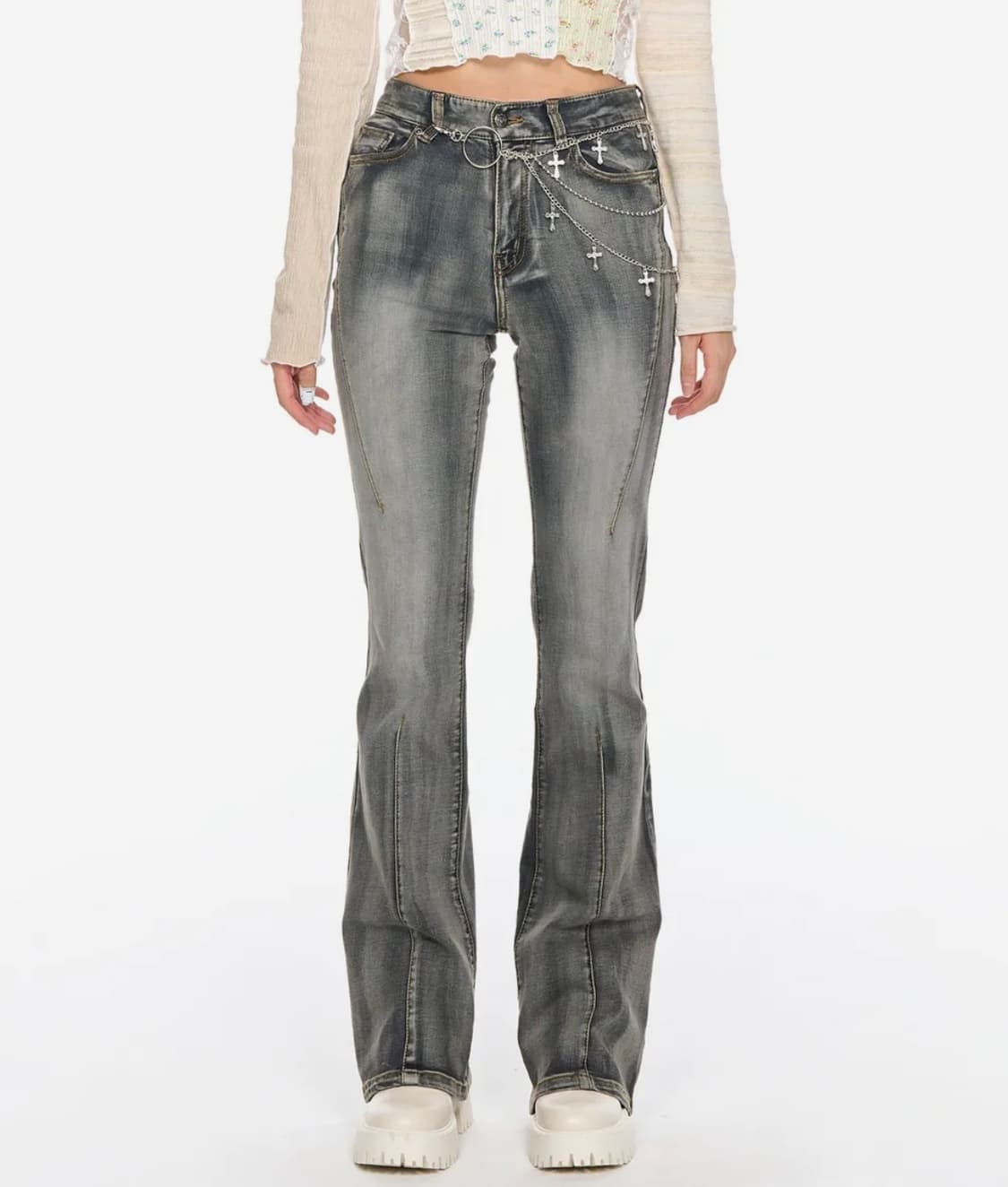 스키즘 인듀싱 boots cut jeans 상품이미지1