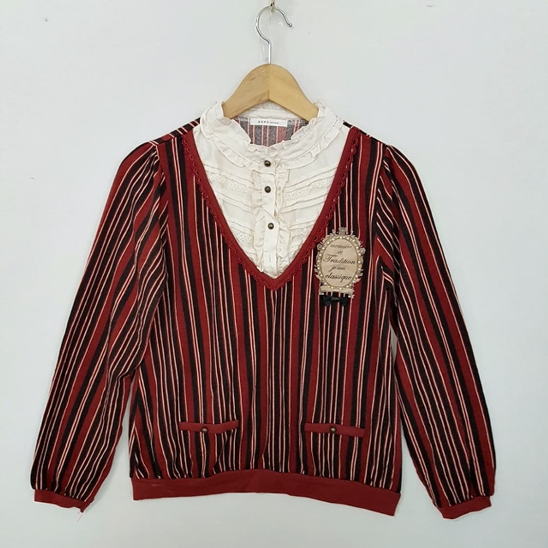 axes femme 프릴 티셔츠 상품이미지1