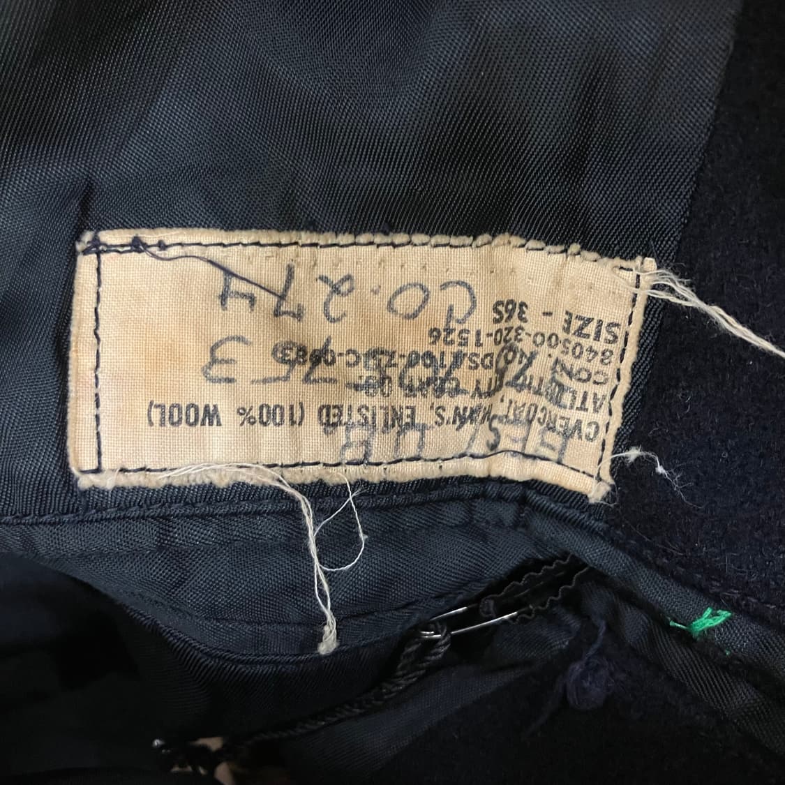 U.S Military 해군 피코트 더블 코트 S 상품이미지2