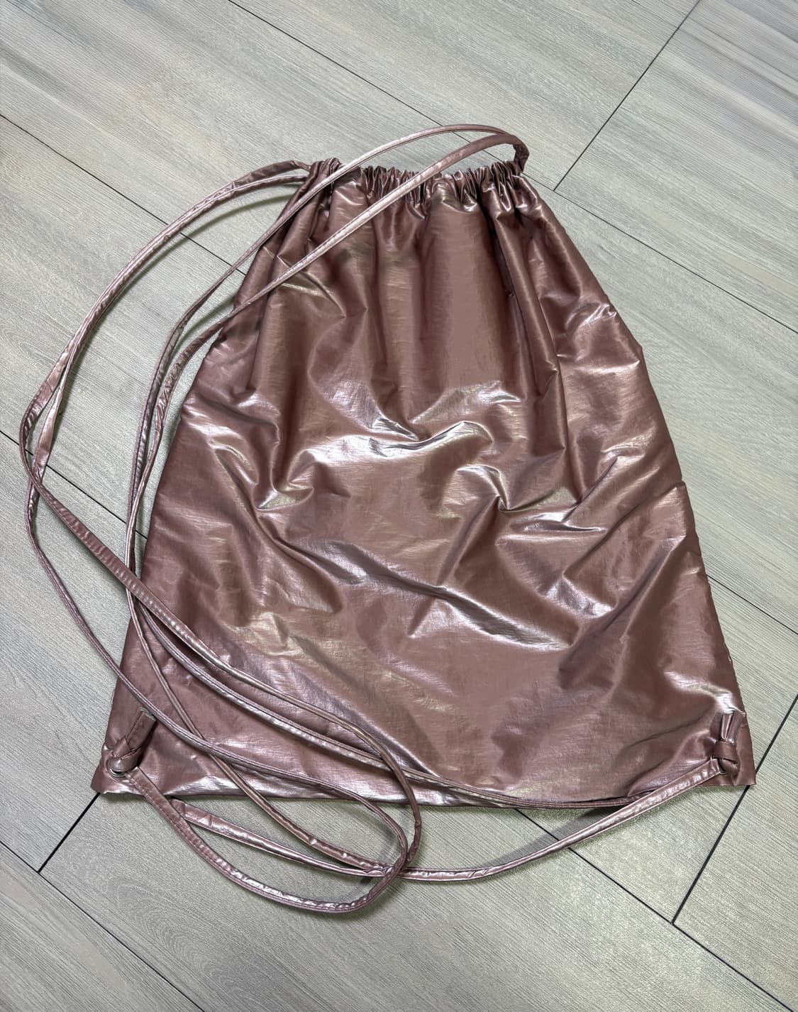 ring seoul) 글로시 스트링 백팩 핑크(거의새것) 상품이미지9