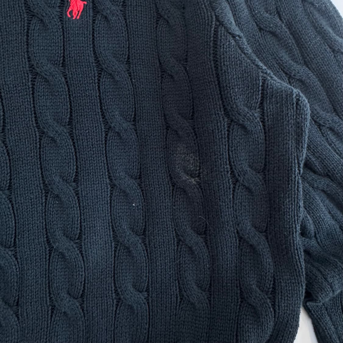Polo 폴로 레드 포니 네이비 케이블 니트  상품이미지7