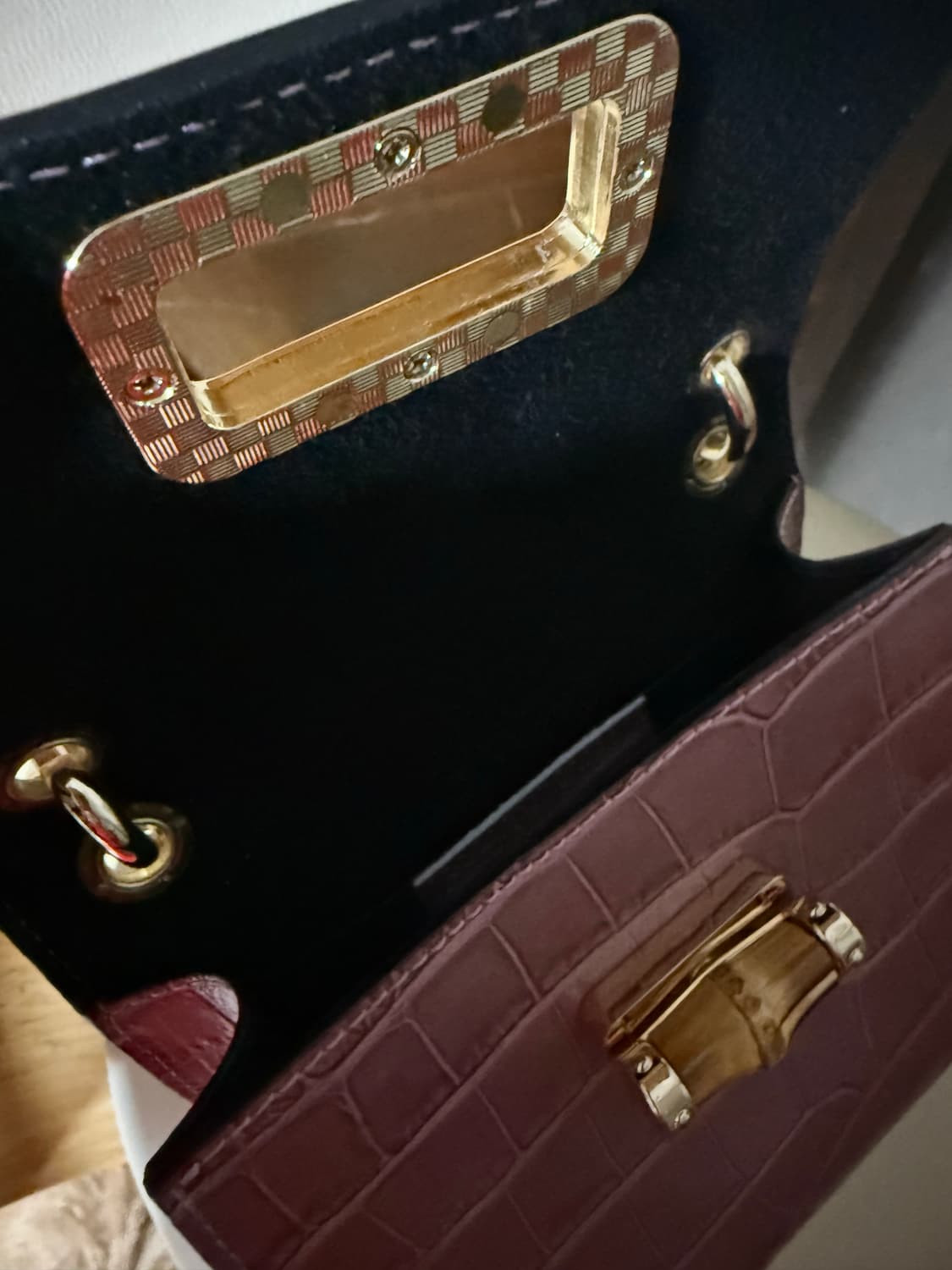 통가죽미니뱀부가방거의새거 상품이미지6