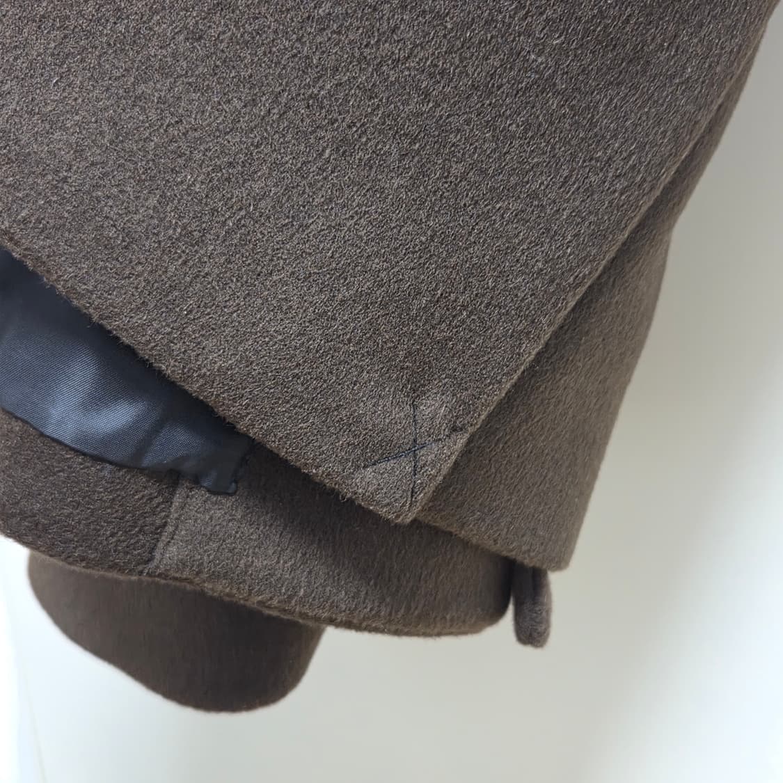 48 M) 새상품 토니웩 캐시미어 더블 코트 다크브라운 상품이미지10