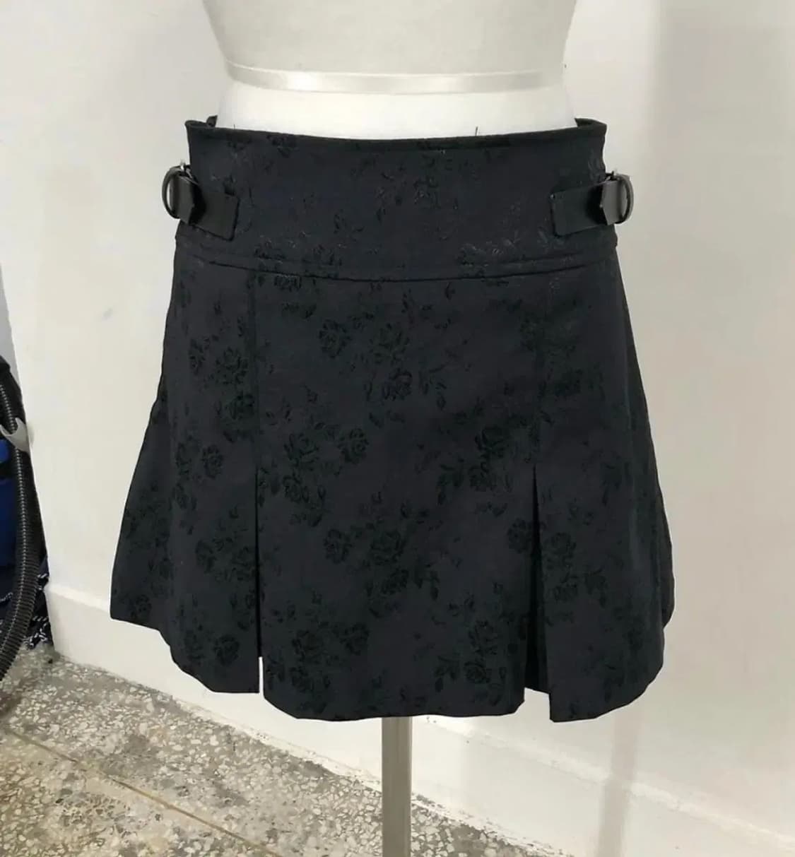 wsc archive 자카드 벨트 플리츠 스커트 상품이미지1