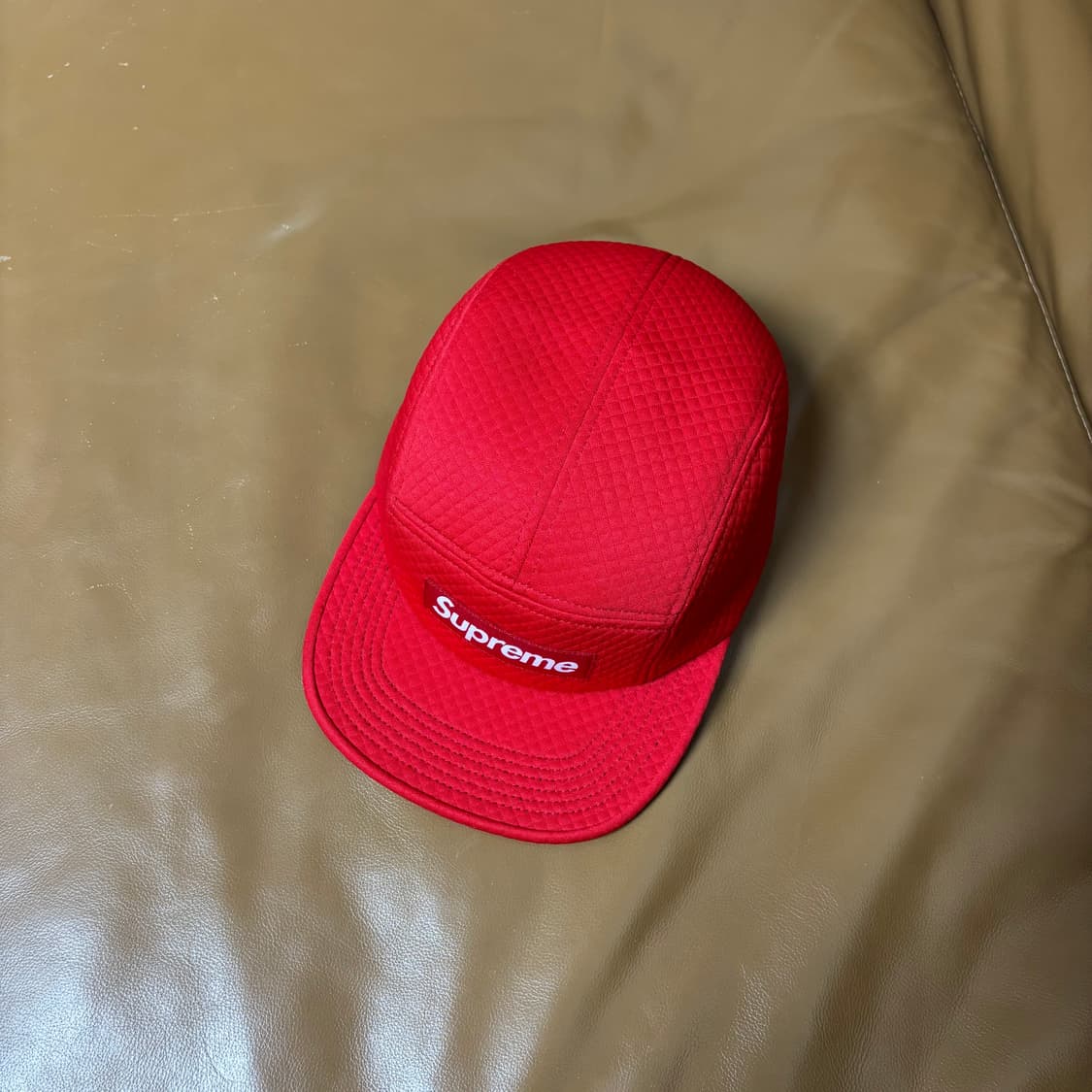 슈프림 캠프캡 모자 박스로고 레드 상품이미지5