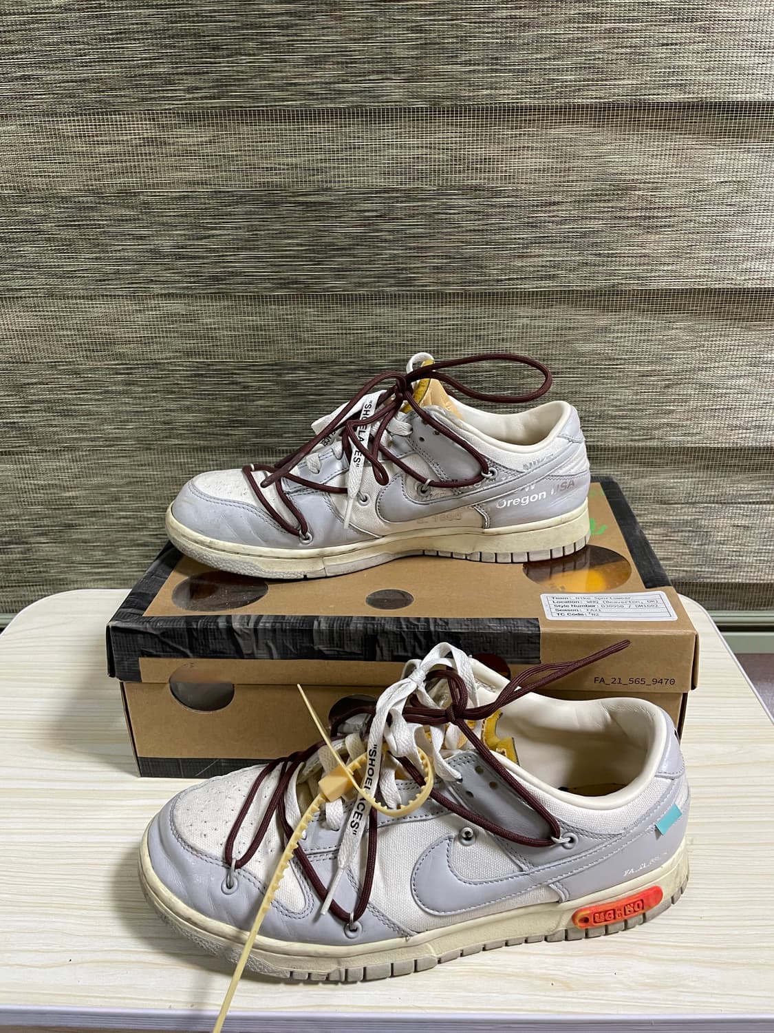 오프화이트 덩크로우 46 275 상품이미지2