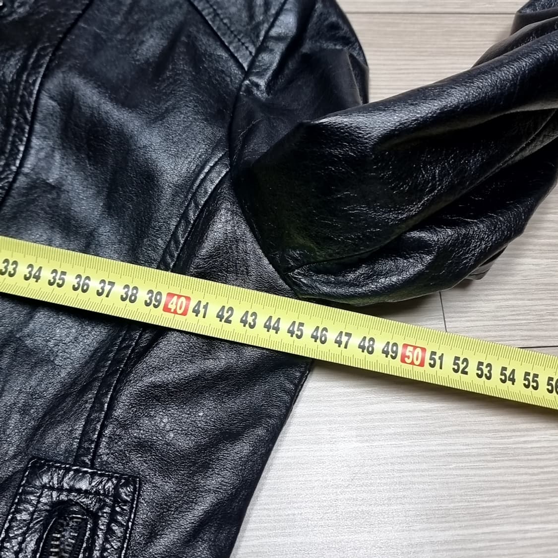 송탄 다크호스 블랙 가죽 라이더 자켓 여성(m) 상품이미지6