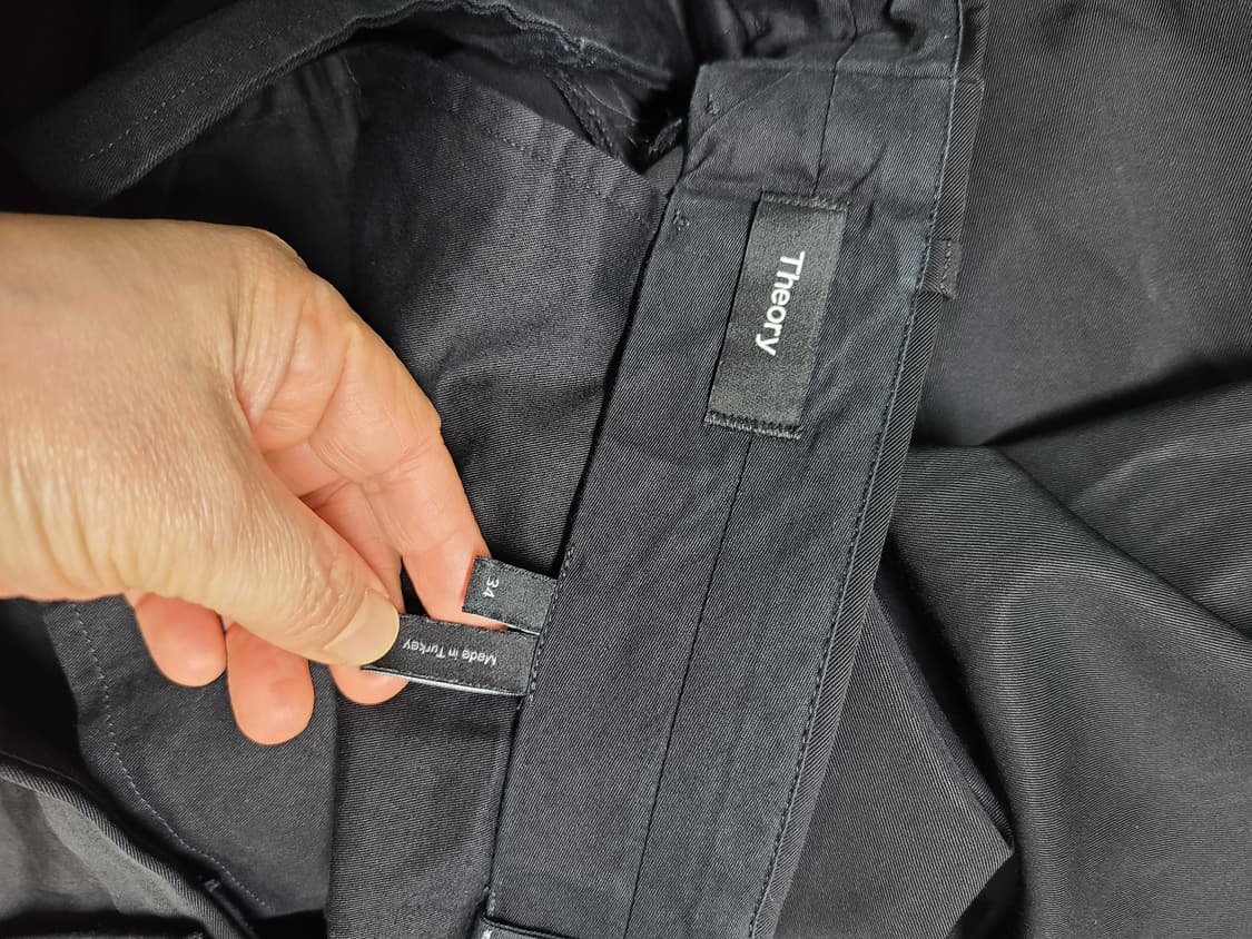 띠어리 버진울 블랙 여름 슬랙스 34 상품이미지4