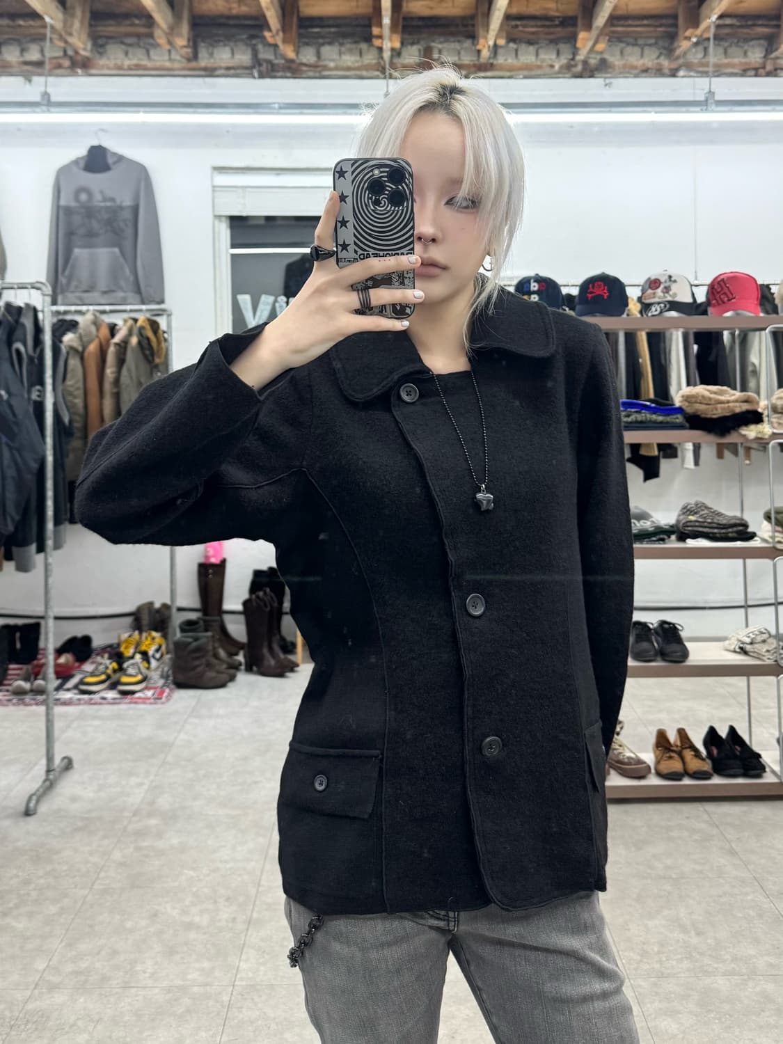 Miranda 믹스 울 코트 상품이미지1