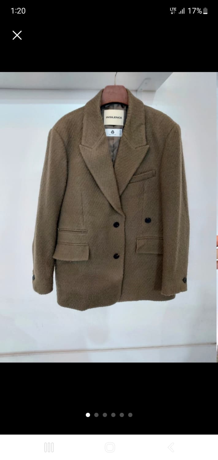 인사일런스 남성모직사파리 울코트 박시자켓 마이 블레이져 상품이미지1