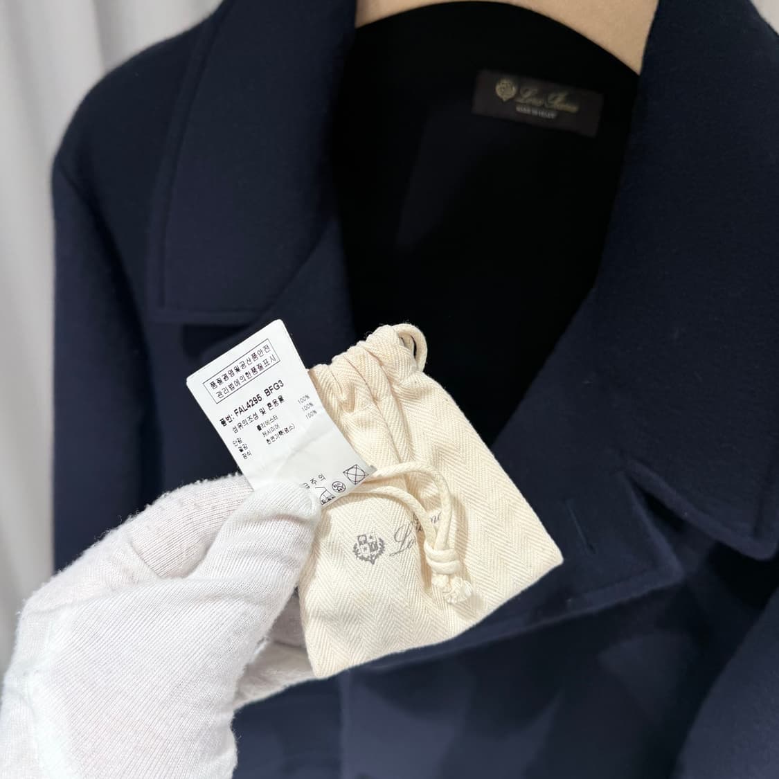 (A+/M) / 로로피아나 레드몬드 더블 캐시미어 카 코트 네이비 상품이미지6