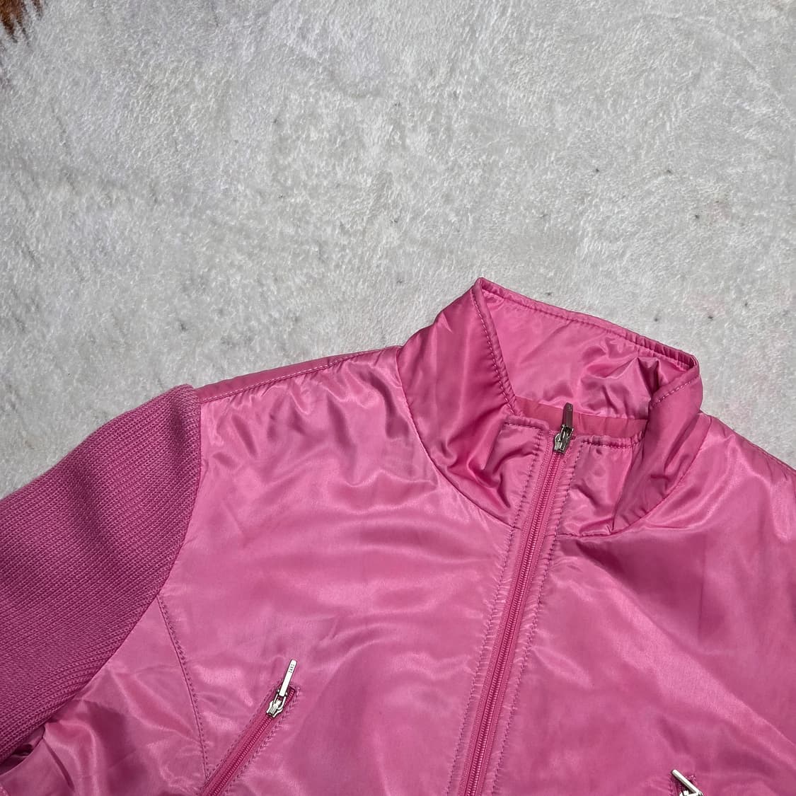 닥스 핑크 누빔 자켓 상품이미지2