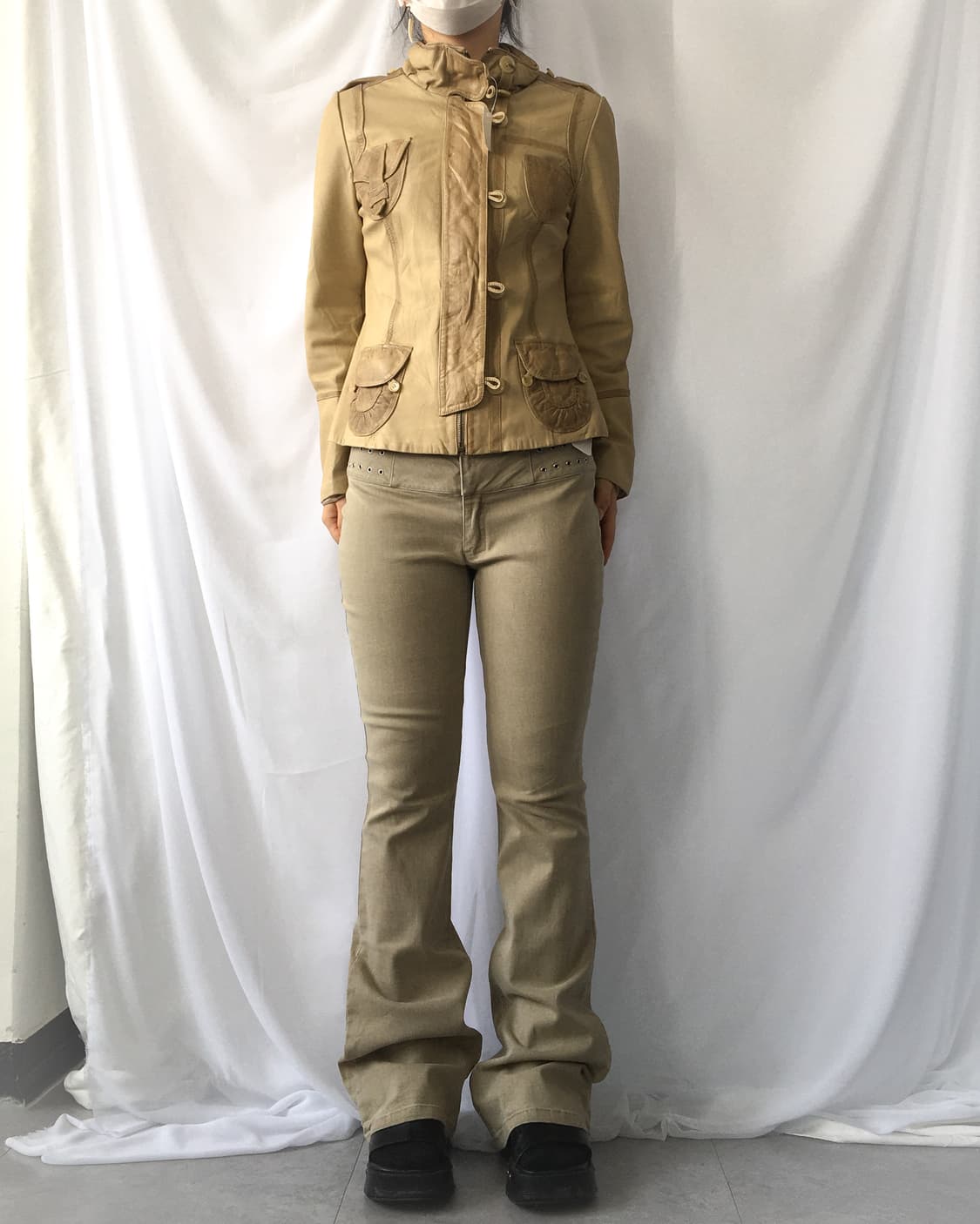 Eyelet point boots cut pants 상품이미지7