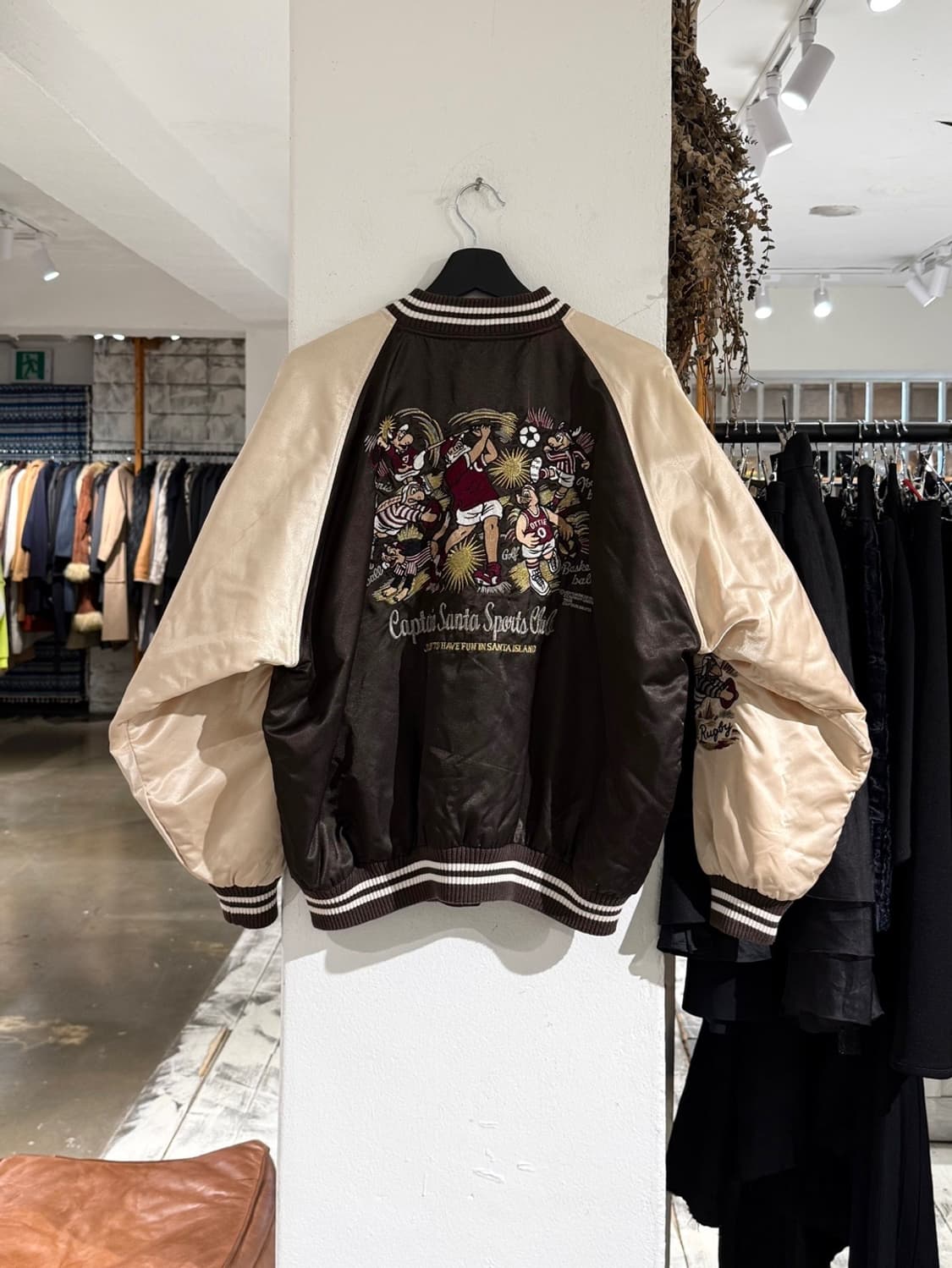 캡틴 산타 브라운 스포츠 자수 스카쟌 자켓 상품이미지6