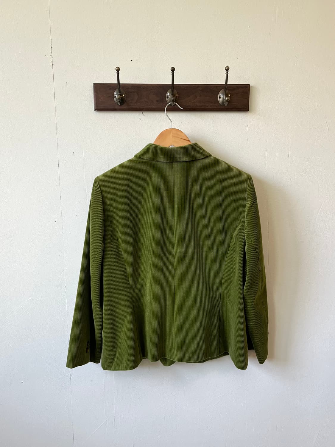 Leilian Ermenegildo Zegna 올리브그린 코듀로이 자켓 상품이미지3