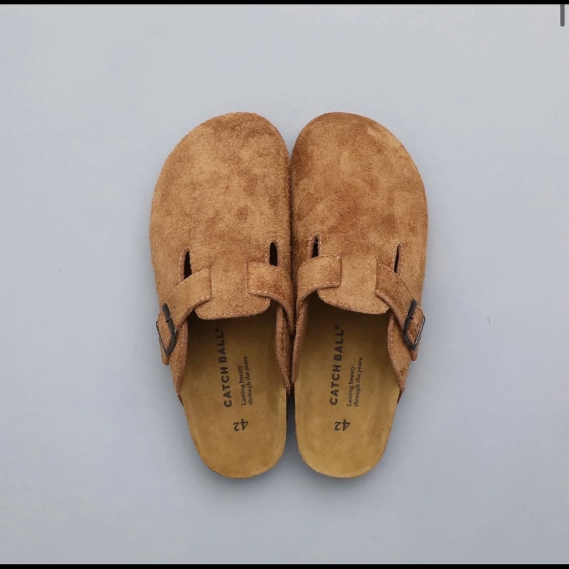 캐치볼 샌들 스웨이드 브라운 38/240 상품이미지1