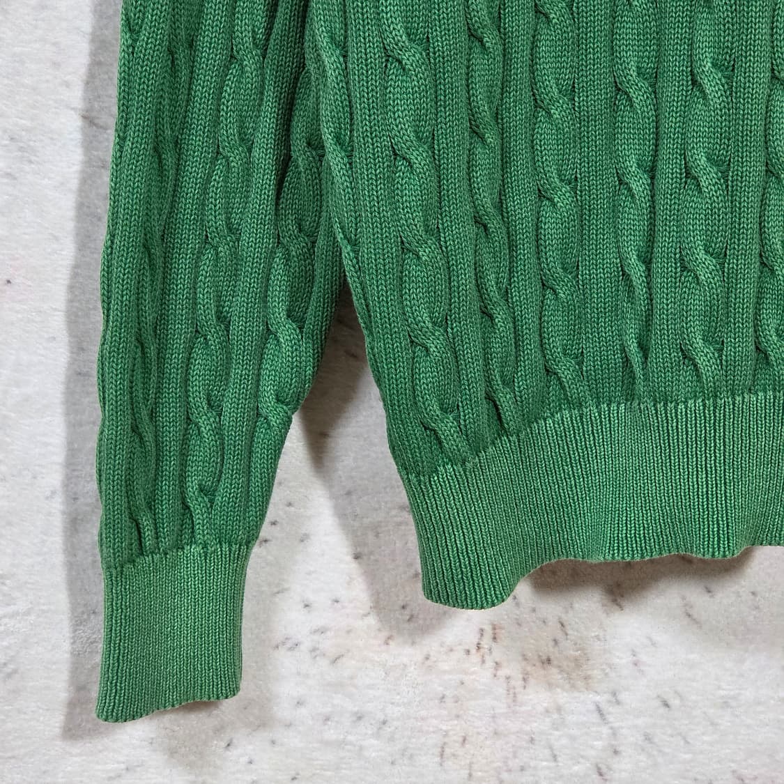 빈티지 그린 꽈배기 니트 상품이미지6